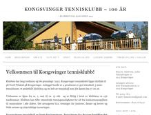 Tablet Screenshot of kongsvingertennisklubb.no